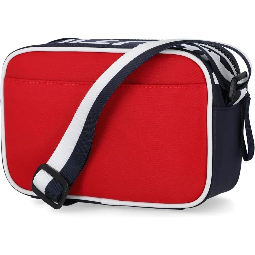 women's Bilateral Red High Seas Camera Crossbody Imported zipper pocket